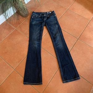 Miss Me bootcut with fleur de lis on pocket 26